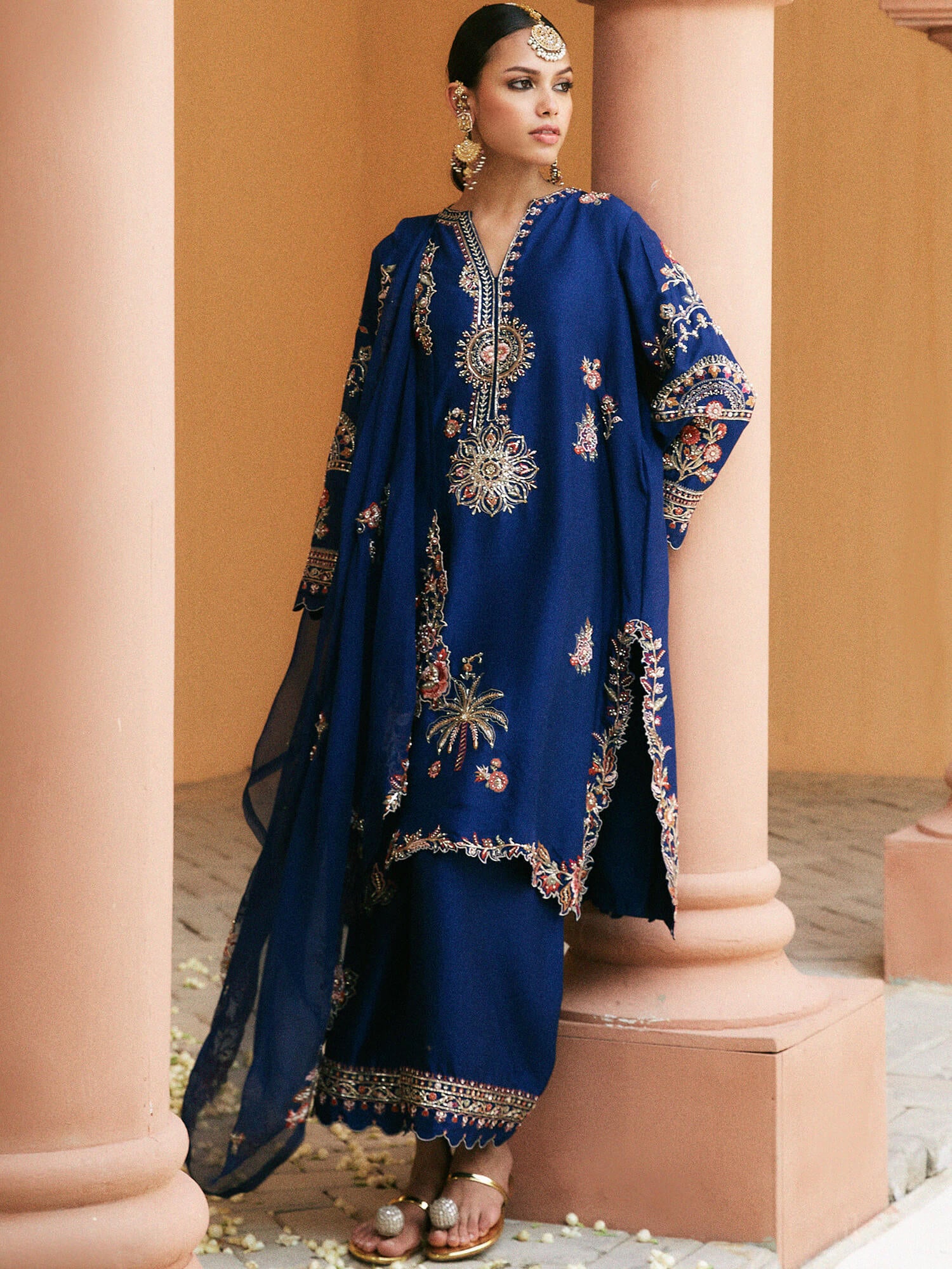 ALISHA, IZAAR & DRAPPED DUPATTA - Image 4