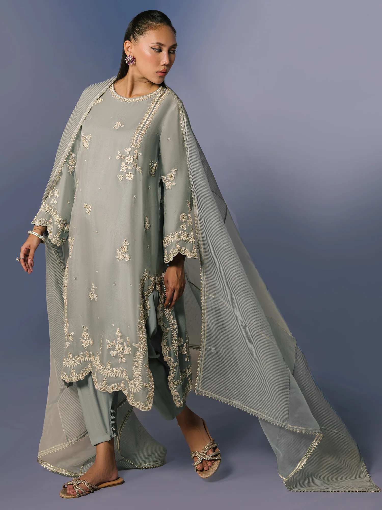 ALISHA, SKINNY SHALWAR & DUPATTA - Image 3