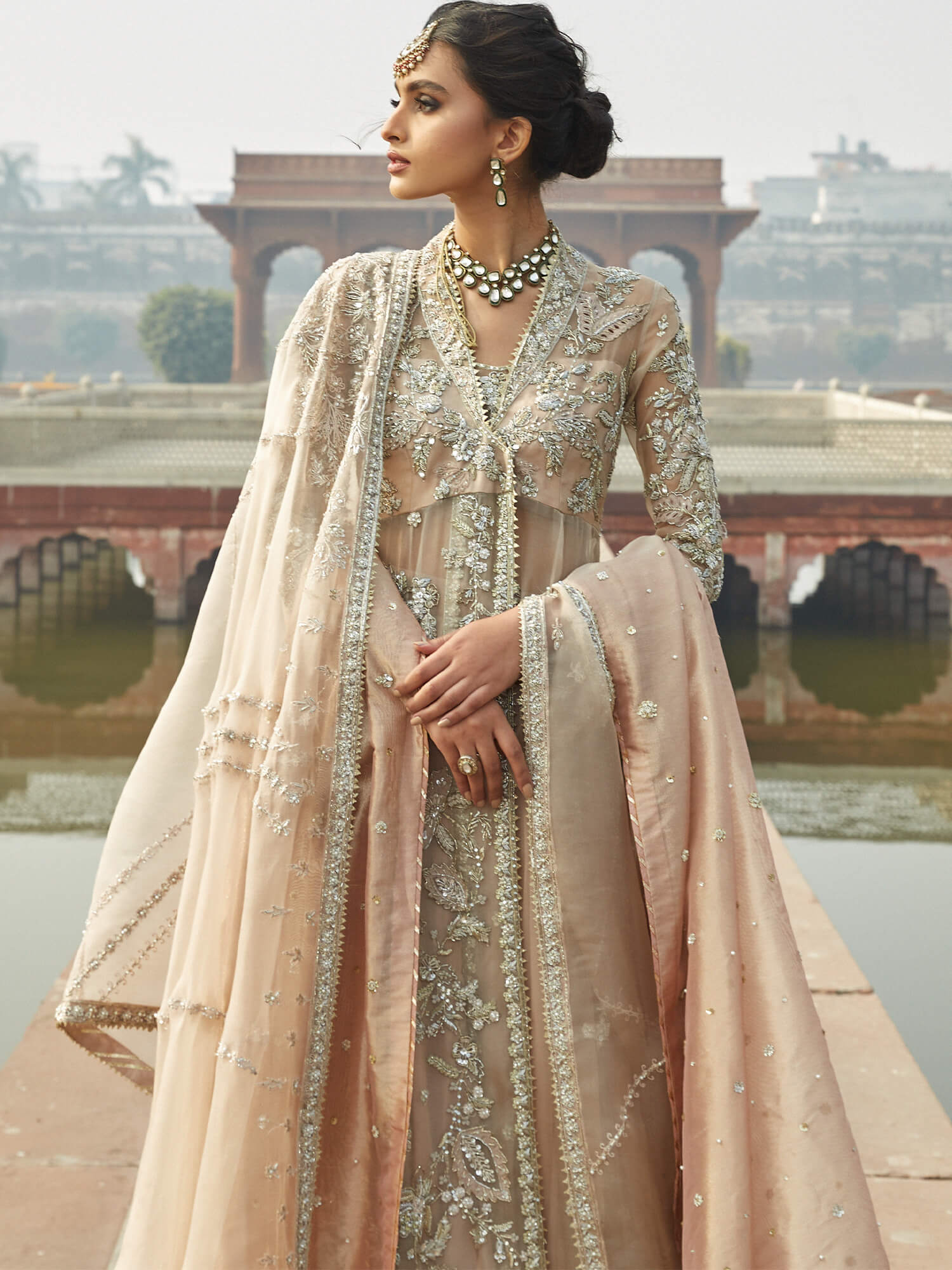 ANGARKHA, SWIRLY LEHENGA & DUPATTA - Image 4