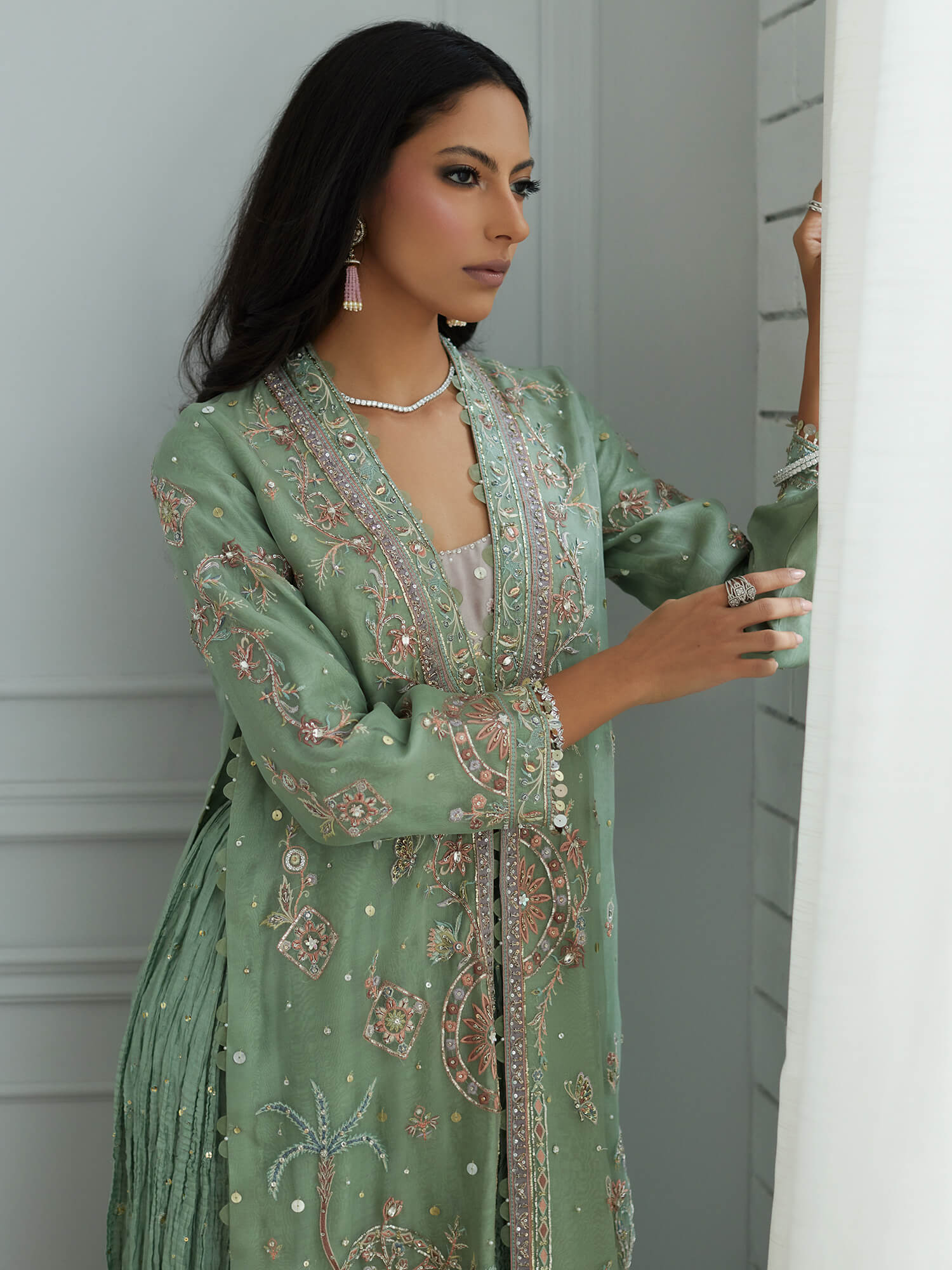ANUM, BLOUSE & CRUSHED SHARARA - Image 2
