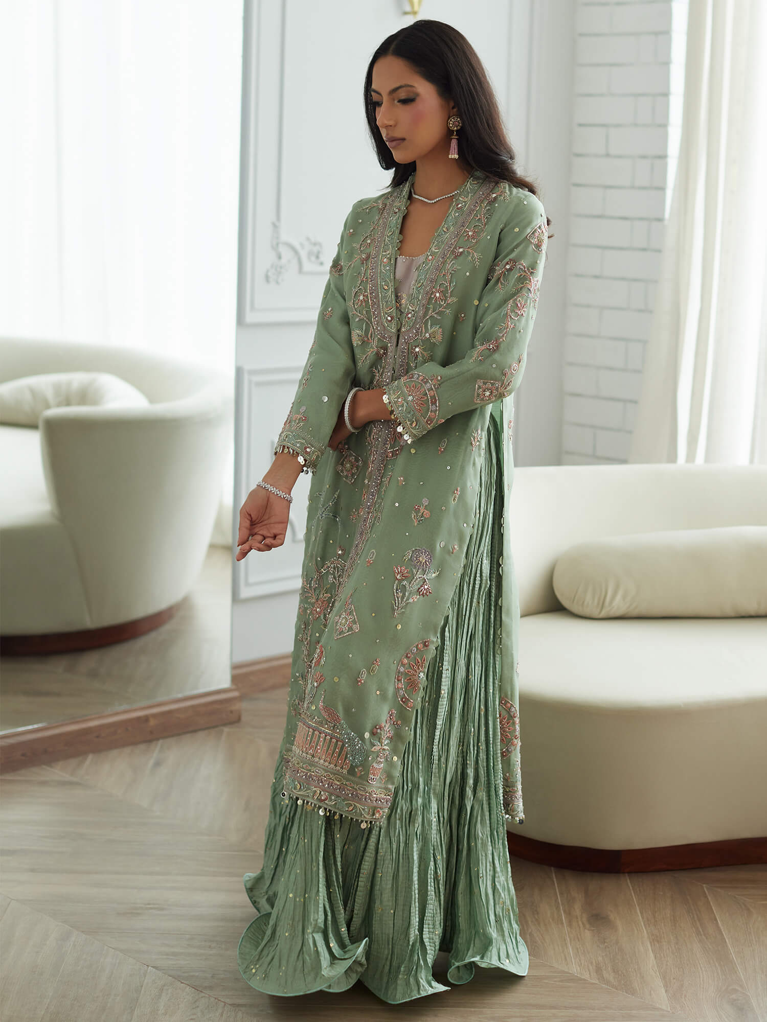 ANUM, BLOUSE & CRUSHED SHARARA - Image 3