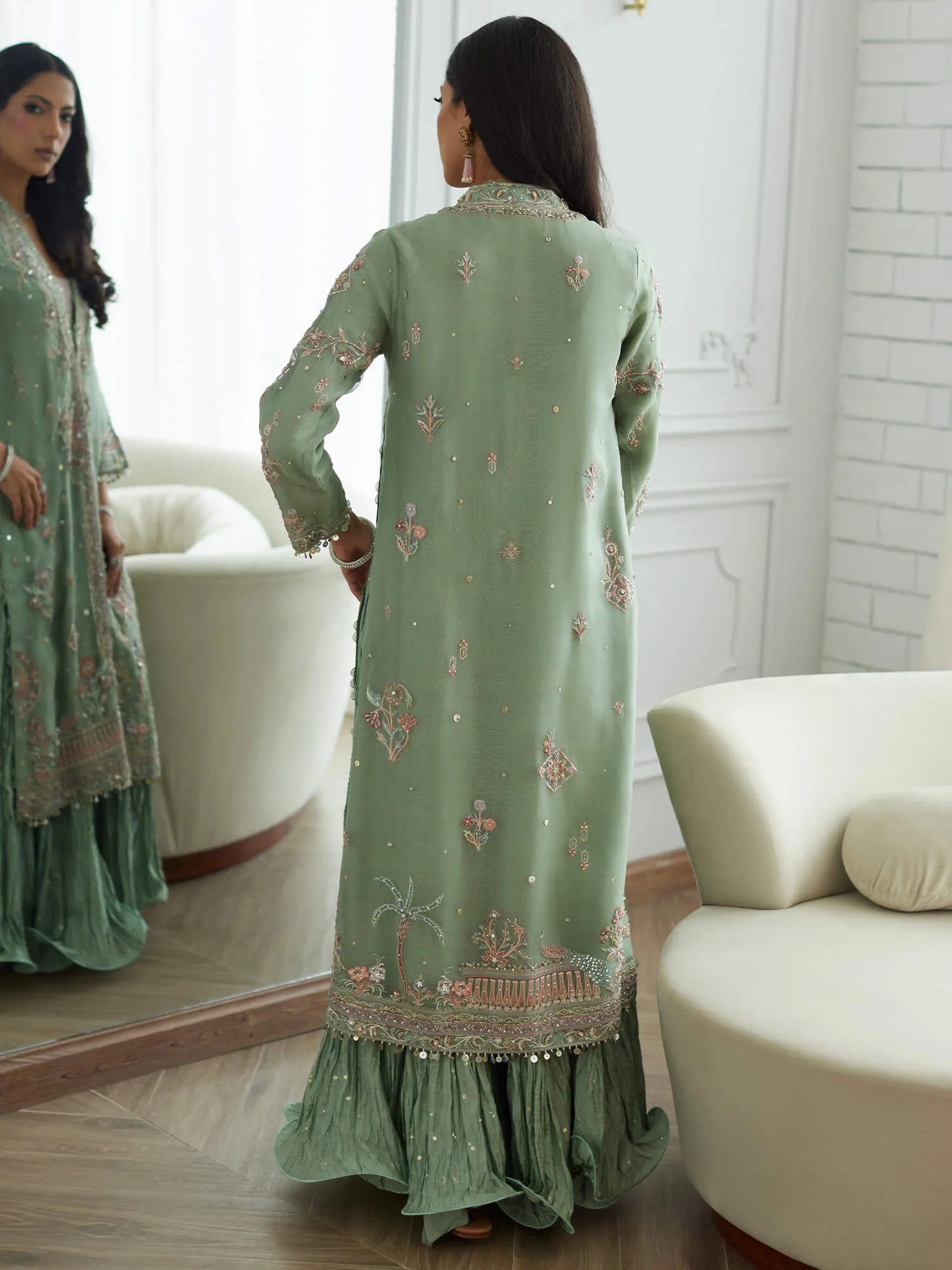 ANUM, BLOUSE & CRUSHED SHARARA - Image 4