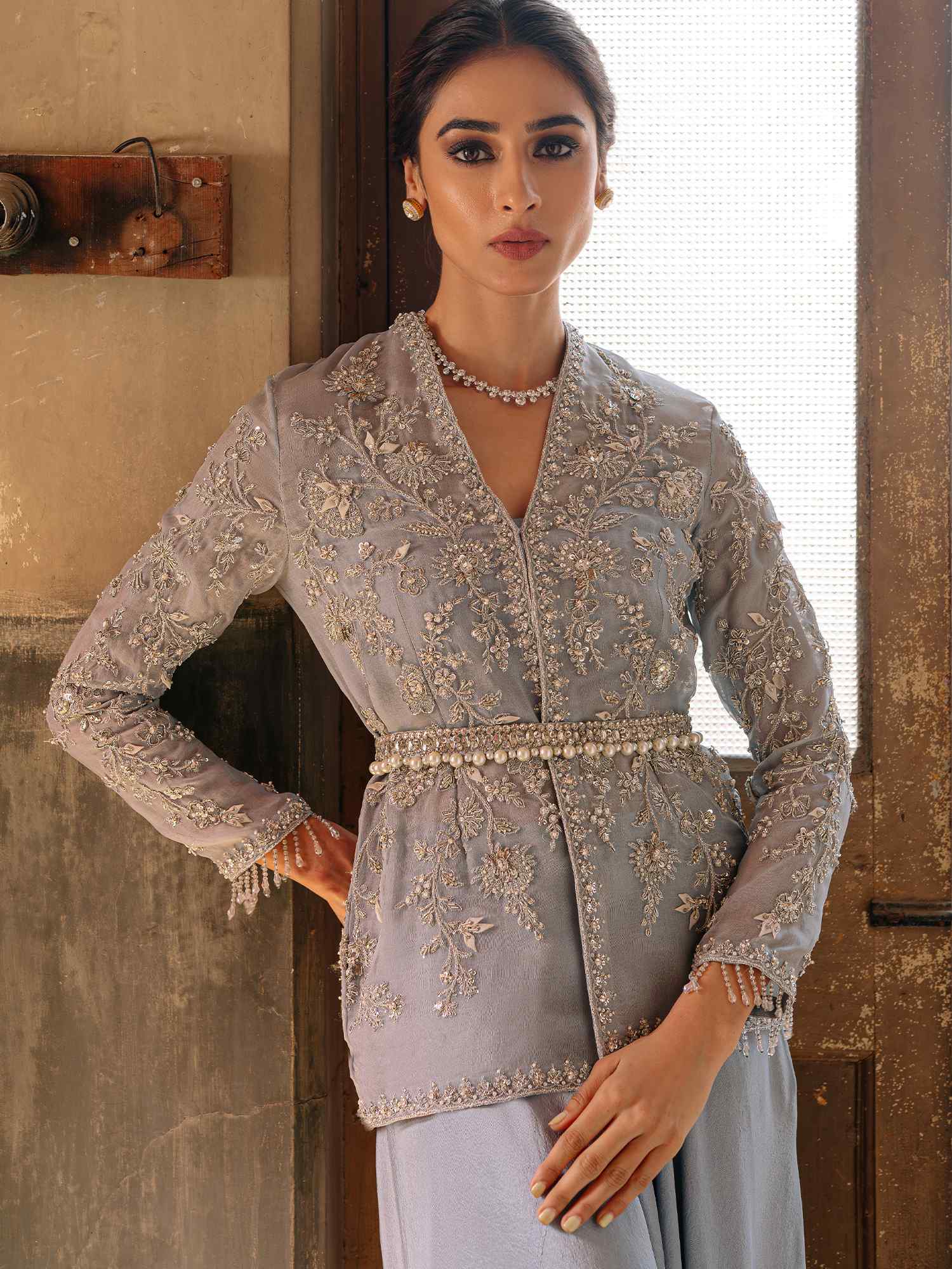 BELTED JACKET, BLOUSE & PANTS - Image 2