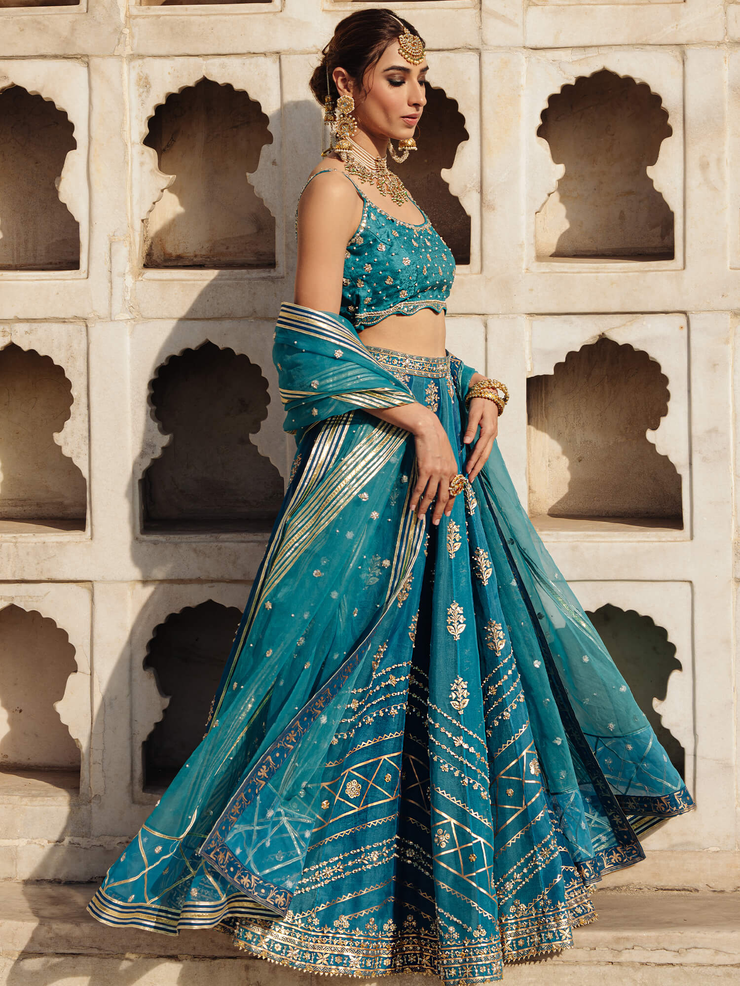 BLOUSE, GHAGRA & DUPATTA - Image 2