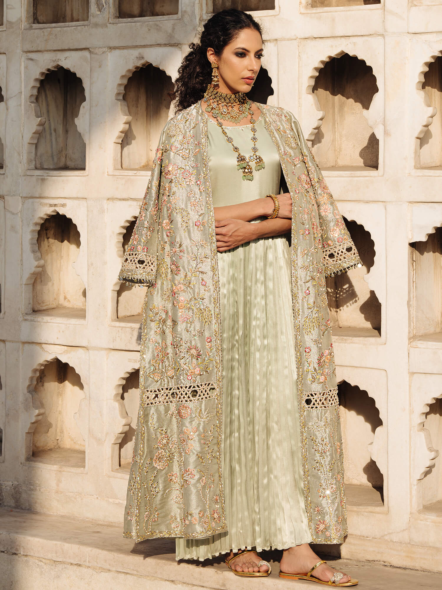 BORGIA COAT & BANDED DRESS - Image 3