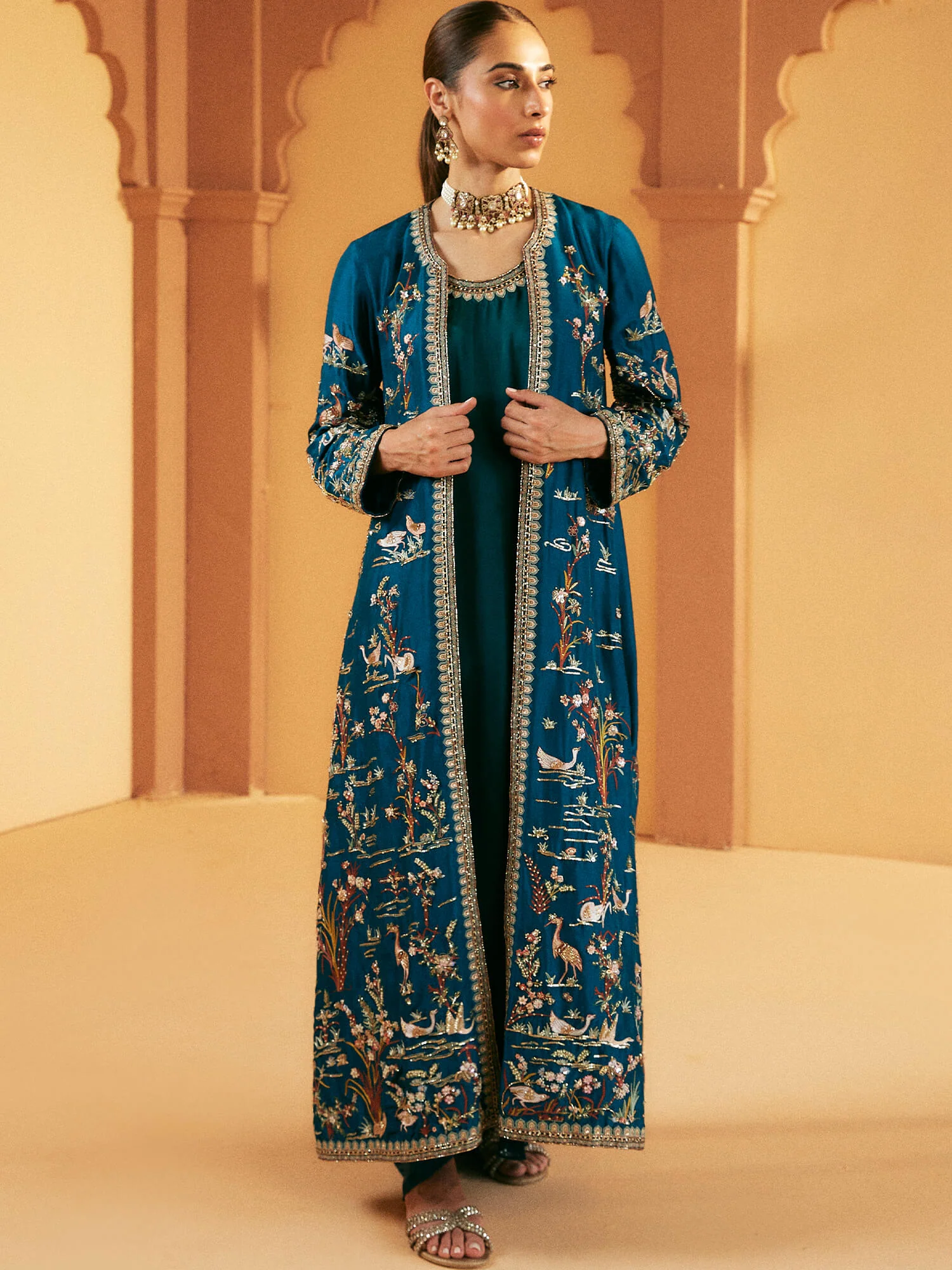 BORGIA COAT, INNER & PINCHED SKIRT