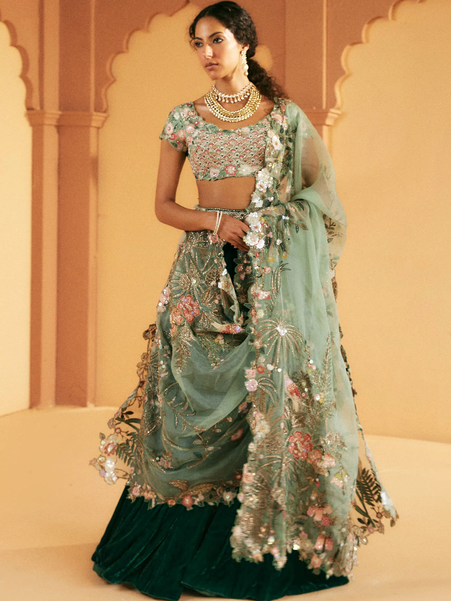 BLOUSE, LEHENGA & DUPATTA - Image 3