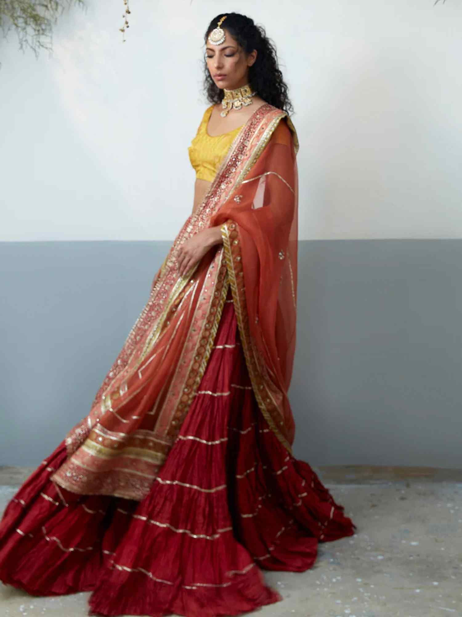 BLOUSE, LEHENGA & DUPATTA - Image 4
