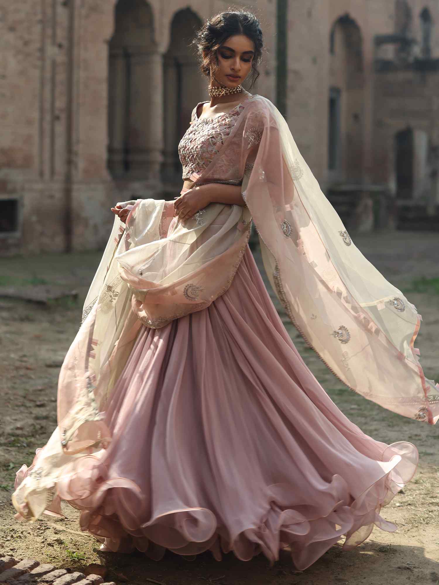 BLOUSE, LEHENGA & DUPATTA - Image 4