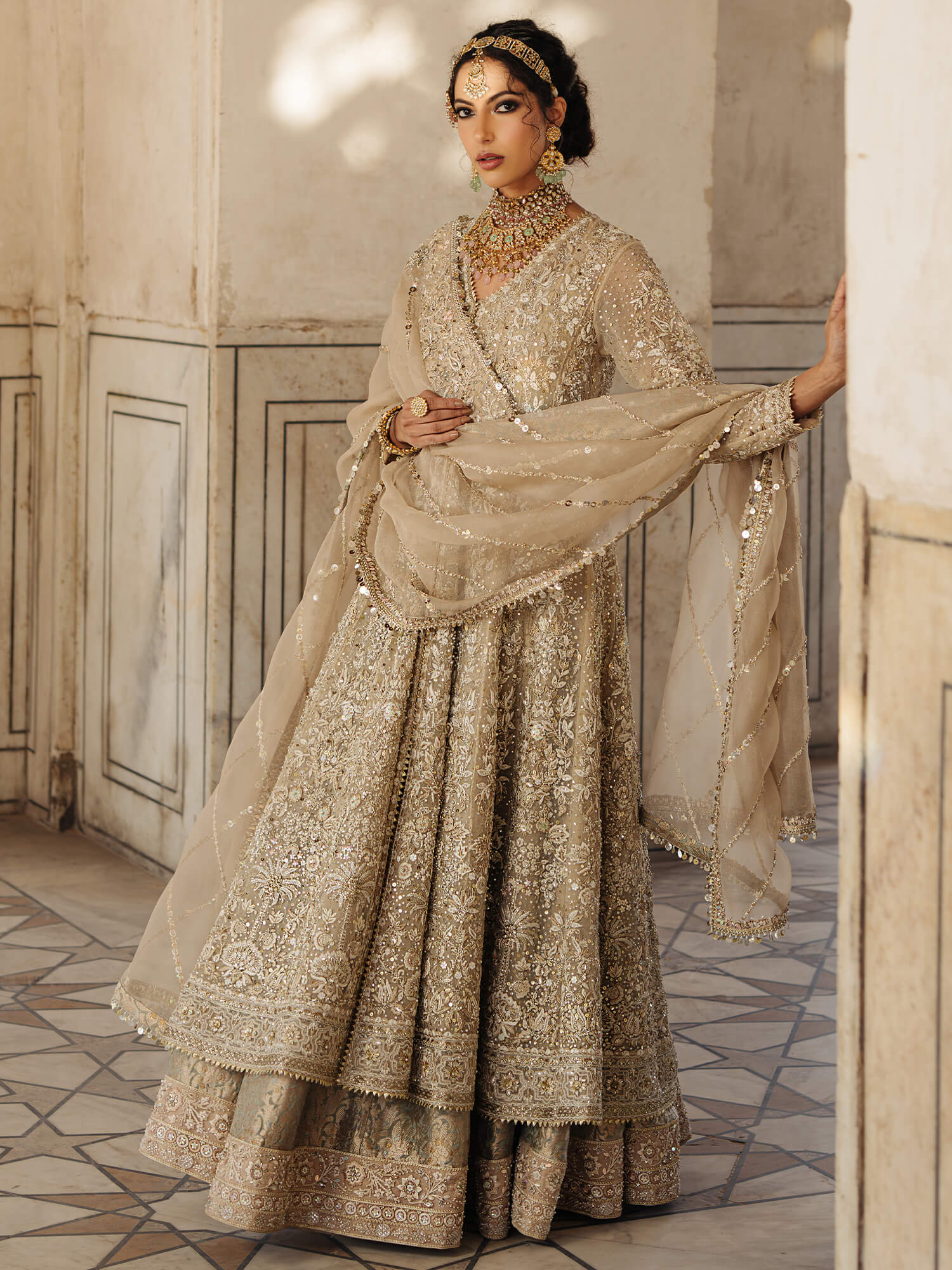 KALIDAR, BLOUSE, LEHENGA & DUPATTA - Image 3