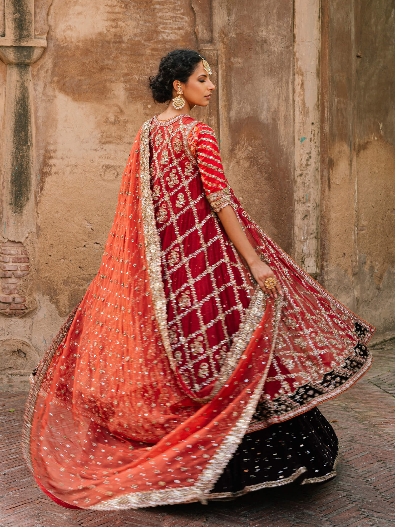 KALIDAR, BLOUSE, GHAGRA & DUPATTA - Image 4