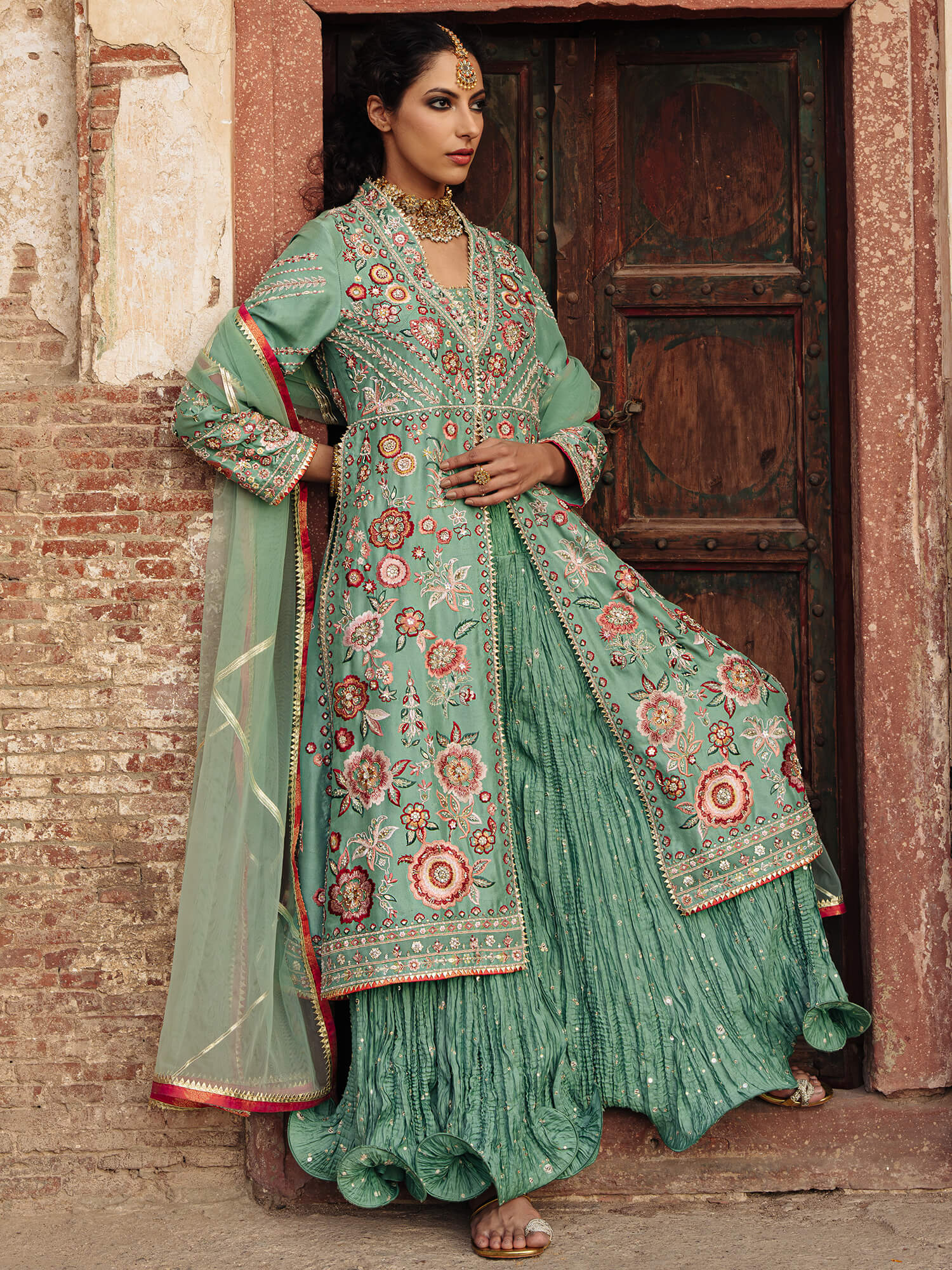 NAYAB, CRUSHED SHARARA & DUPATTA - Image 3