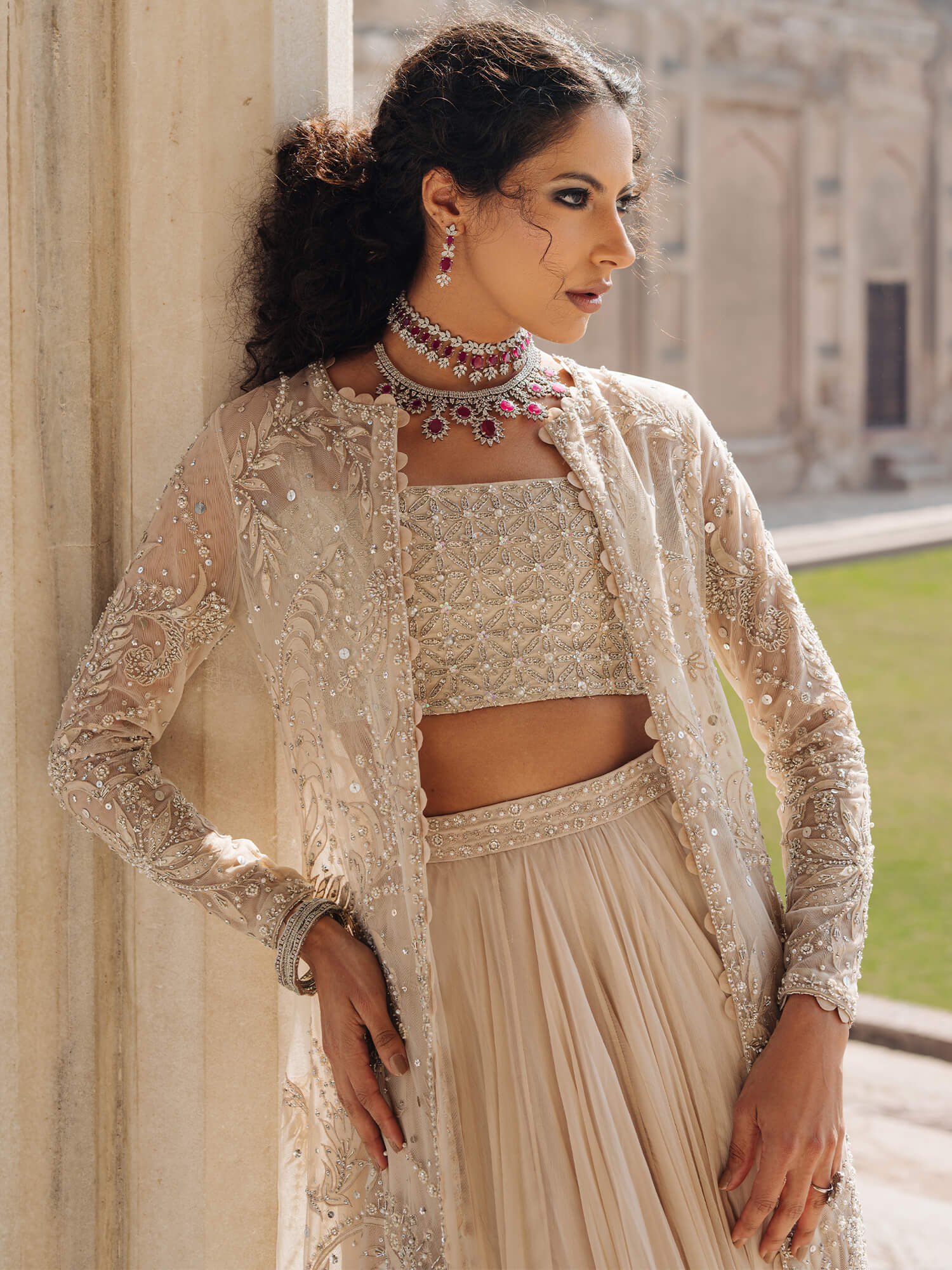 NEHA, BLOUSE & SWIRLY LEHENGA - Image 2