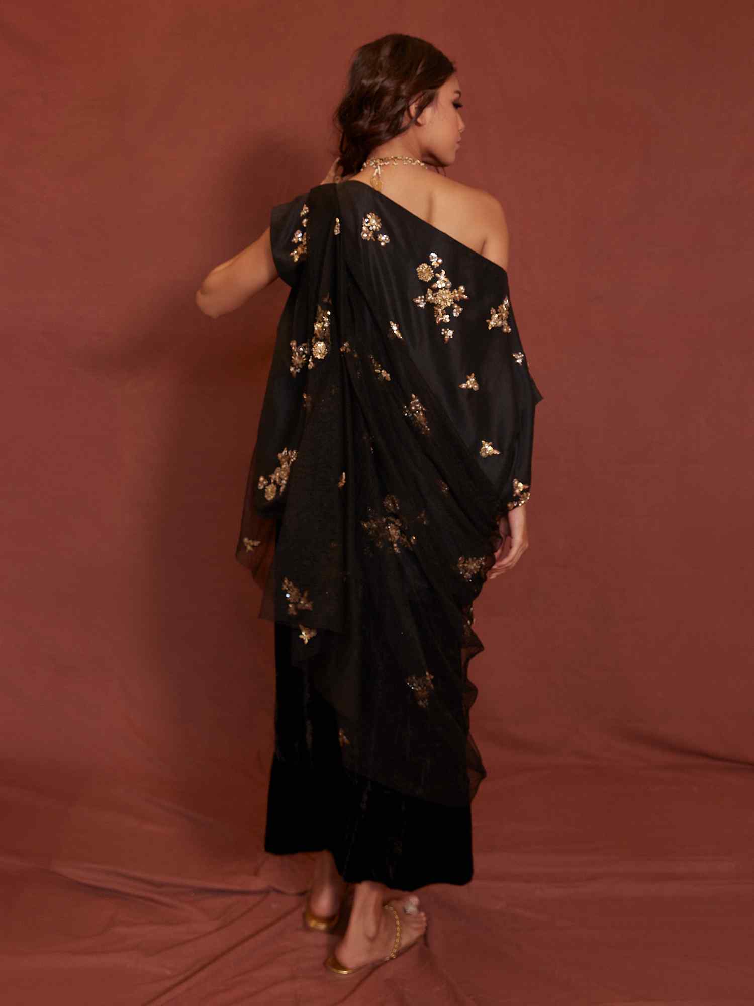 OFF SHOULDER, CULOTTES & DUPATTA - Image 3