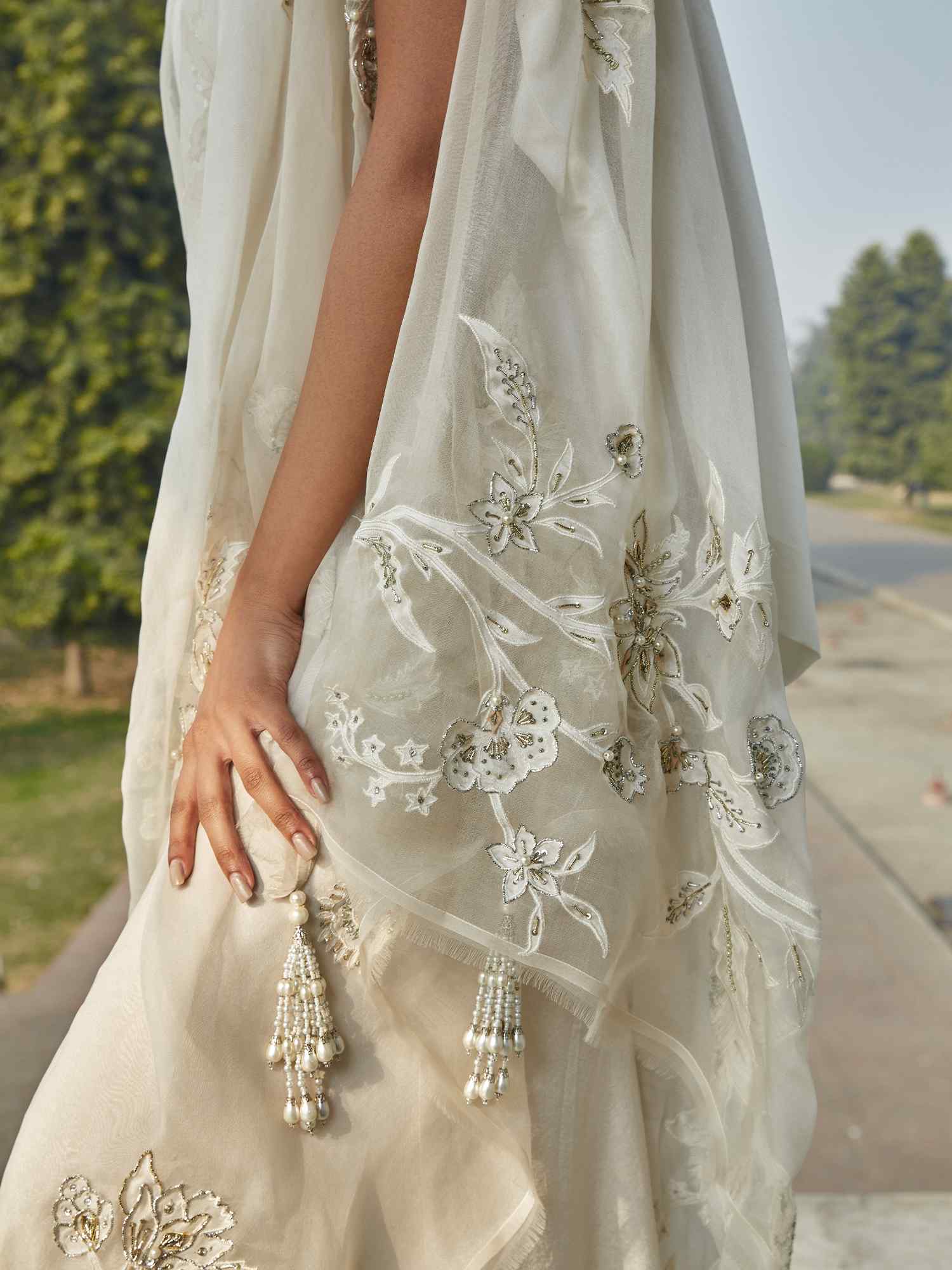 OFF SHOULDER, PANTS & DUPATTA - Image 3