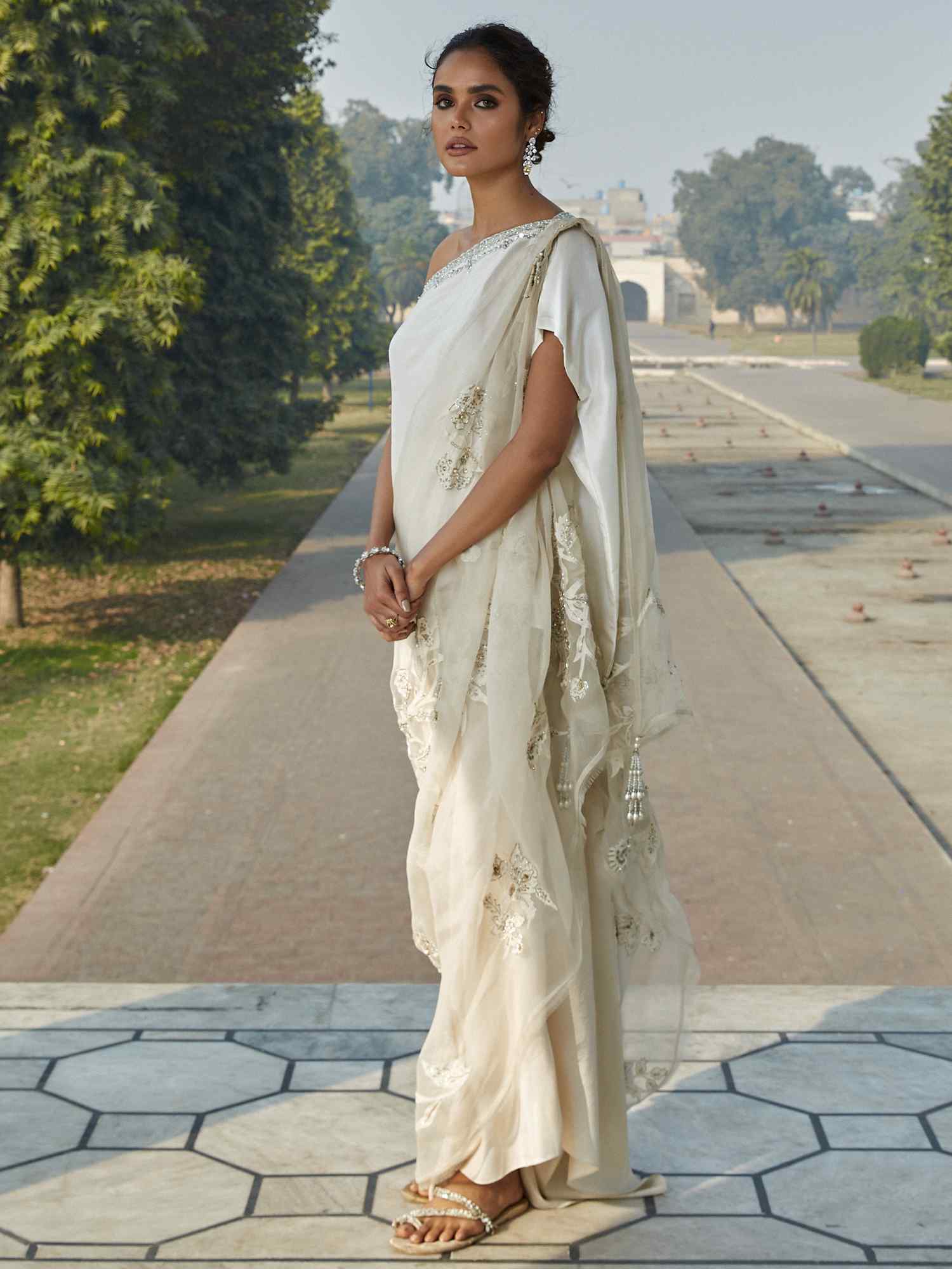 OFF SHOULDER, PANTS & DUPATTA - Image 4