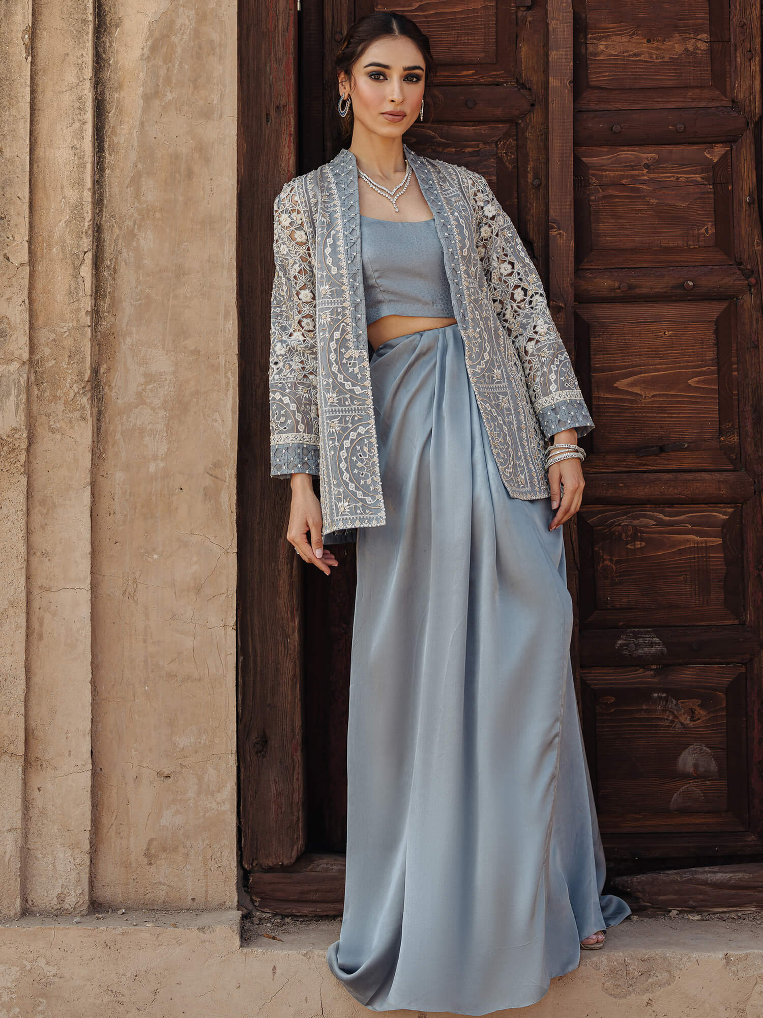 RANI JACKET, BLOUSE & WRAP SKIRT - Image 3