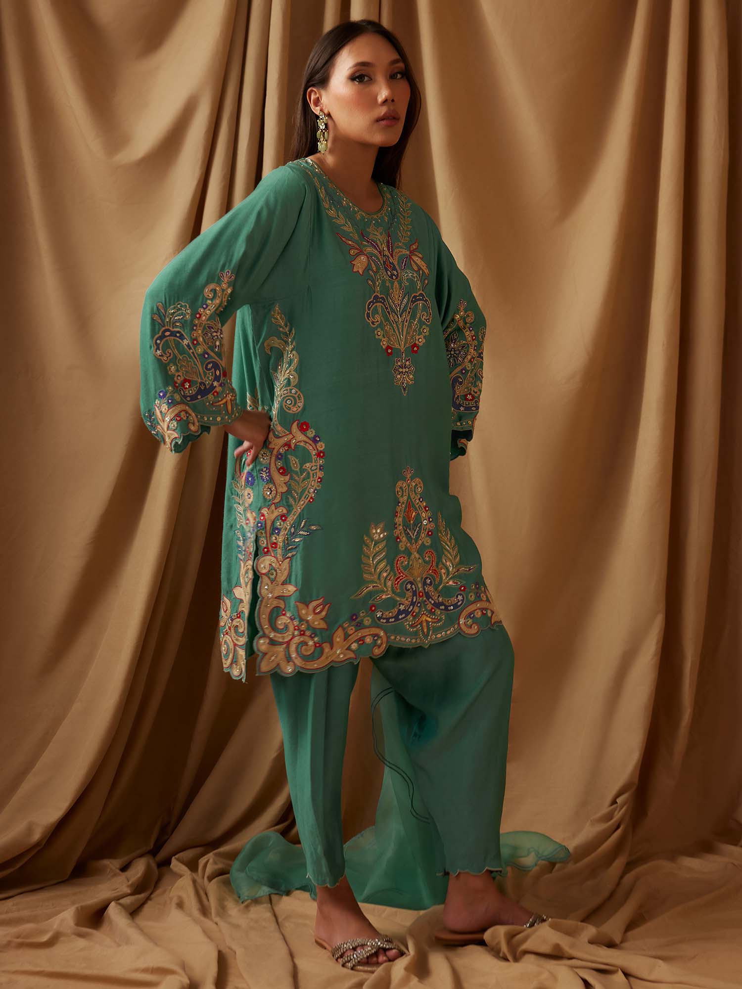 RAYA, SKINNY SHALWAR & DUPATTA - Image 3