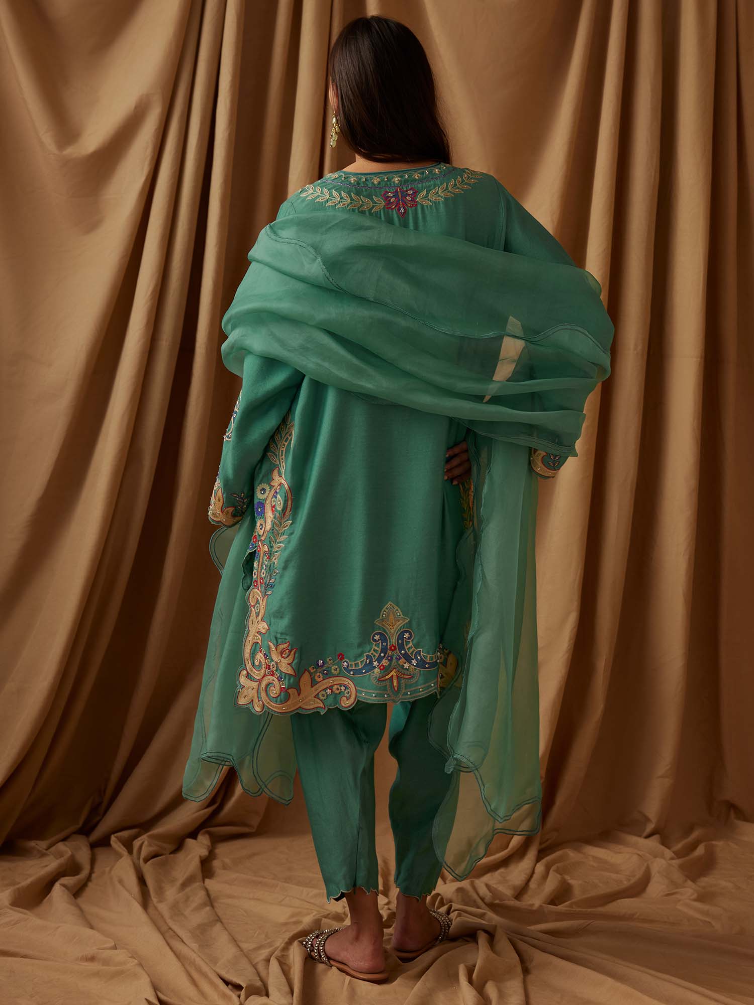 RAYA, SKINNY SHALWAR & DUPATTA - Image 4