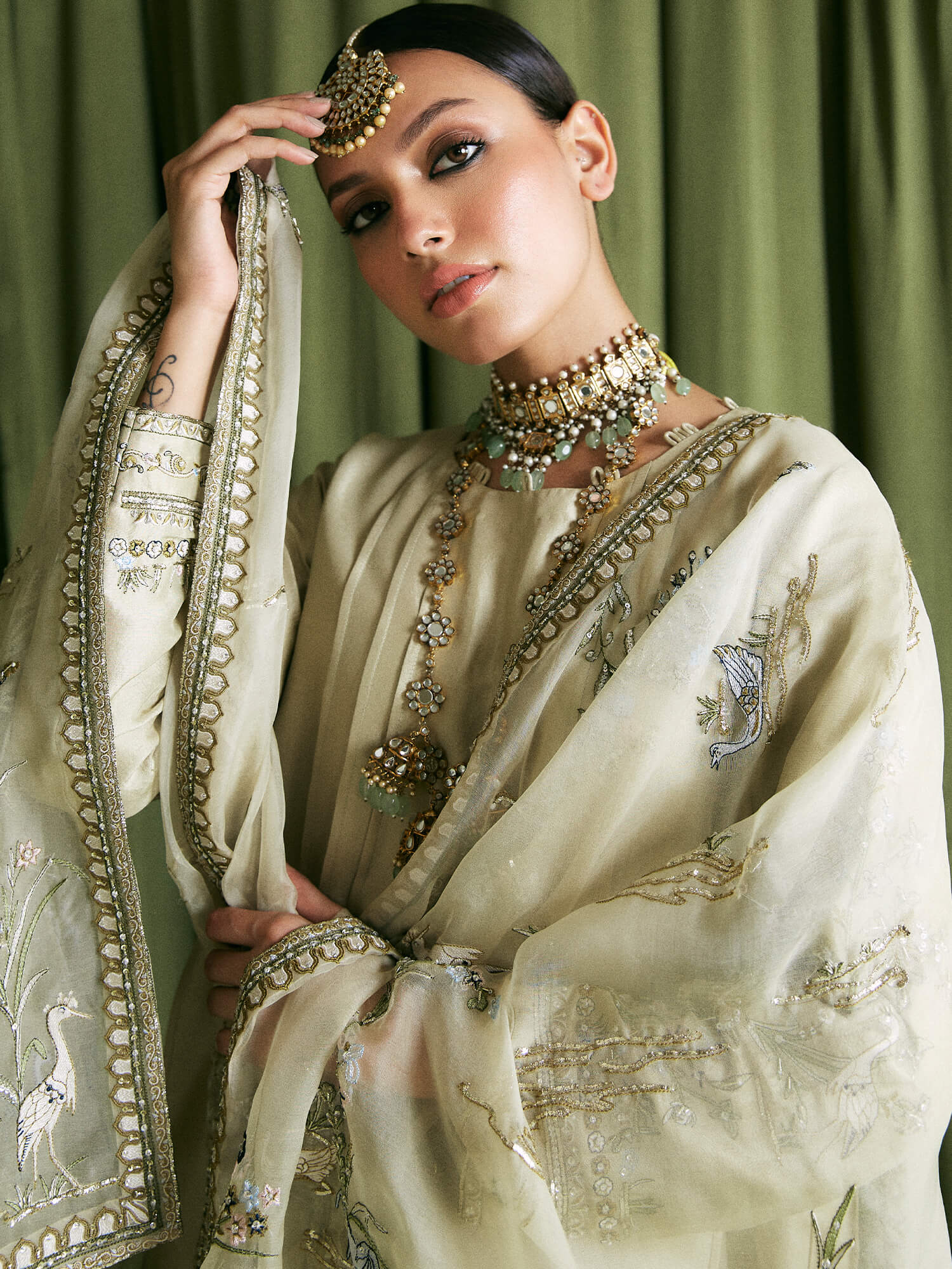 ALISHA, PINCHED SKIRT & DUPATTA - Image 2