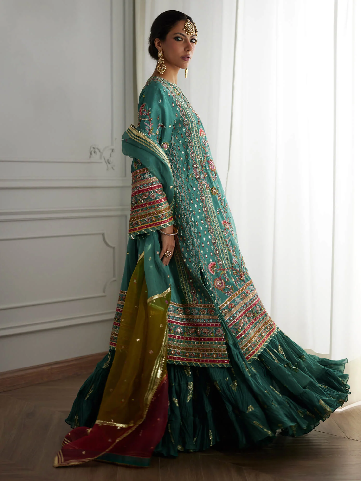 SICILY, CRUSHED GHAGRA & DUPATTA - Image 3
