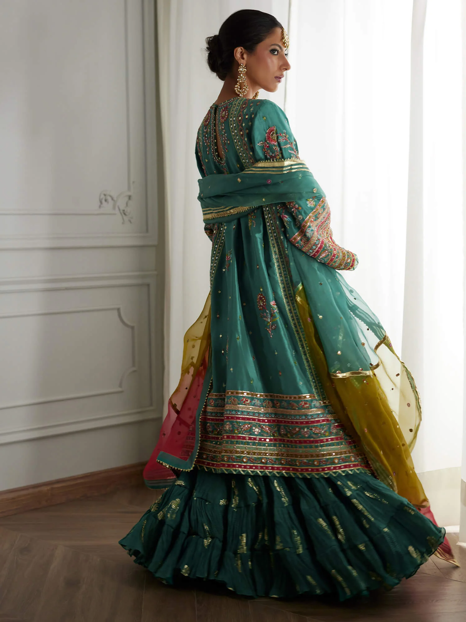 SICILY, CRUSHED GHAGRA & DUPATTA - Image 4